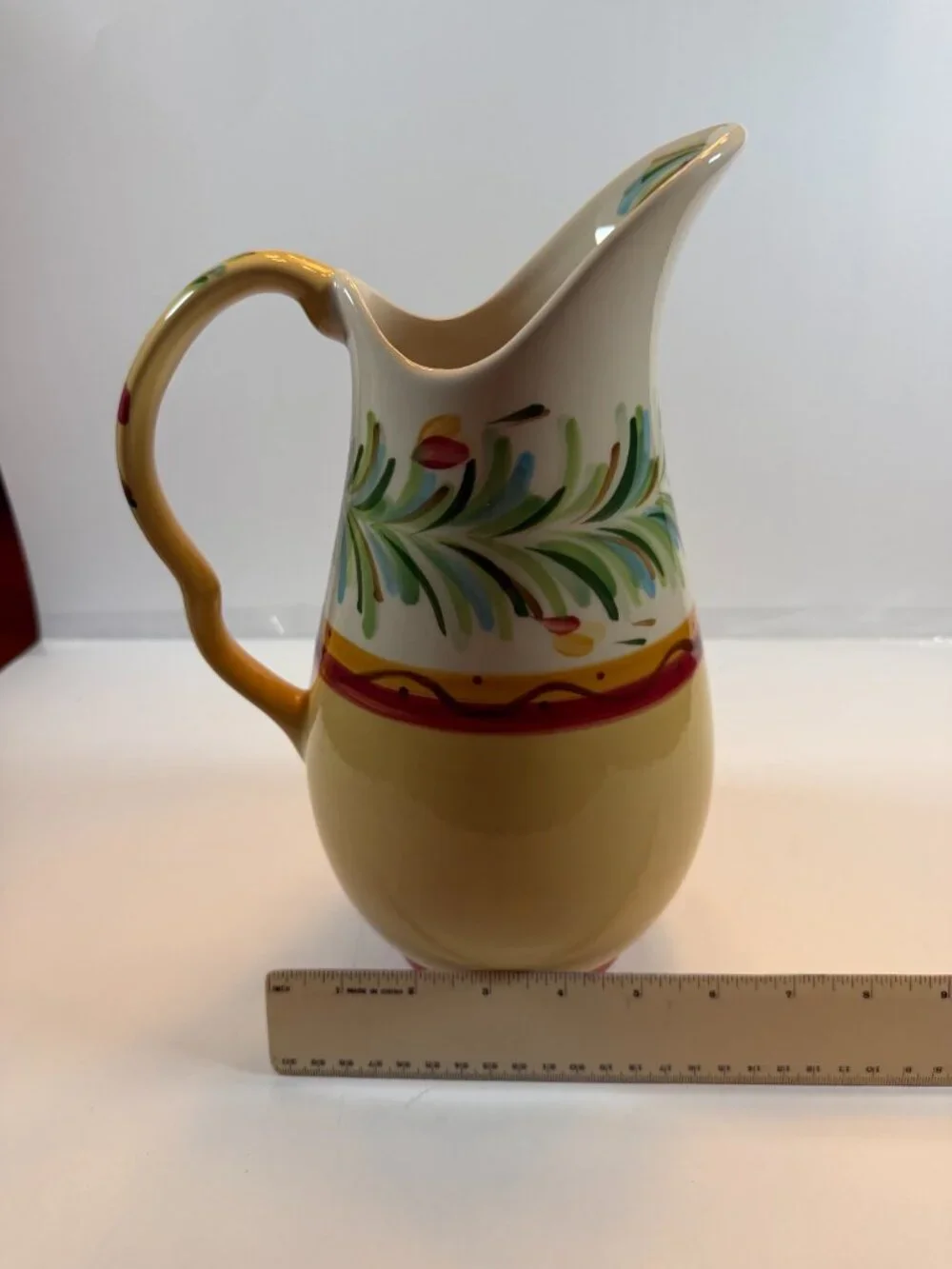 Southern Living At Home Gail Pittman Hand-Painted Siena Carafe Pitcher - 80oz.